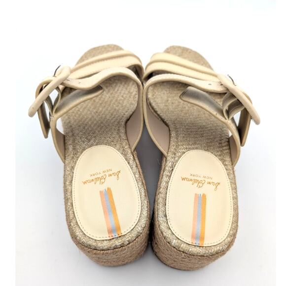 Sam Edelman Carson Platform Wedge Espadrille Slide Sandal Cream US8.5 EU39 - Picture 5 of 12